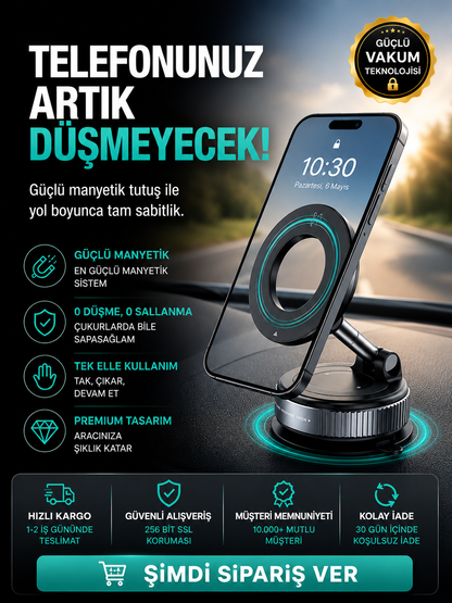 Vakumlu Telefon Tutucu