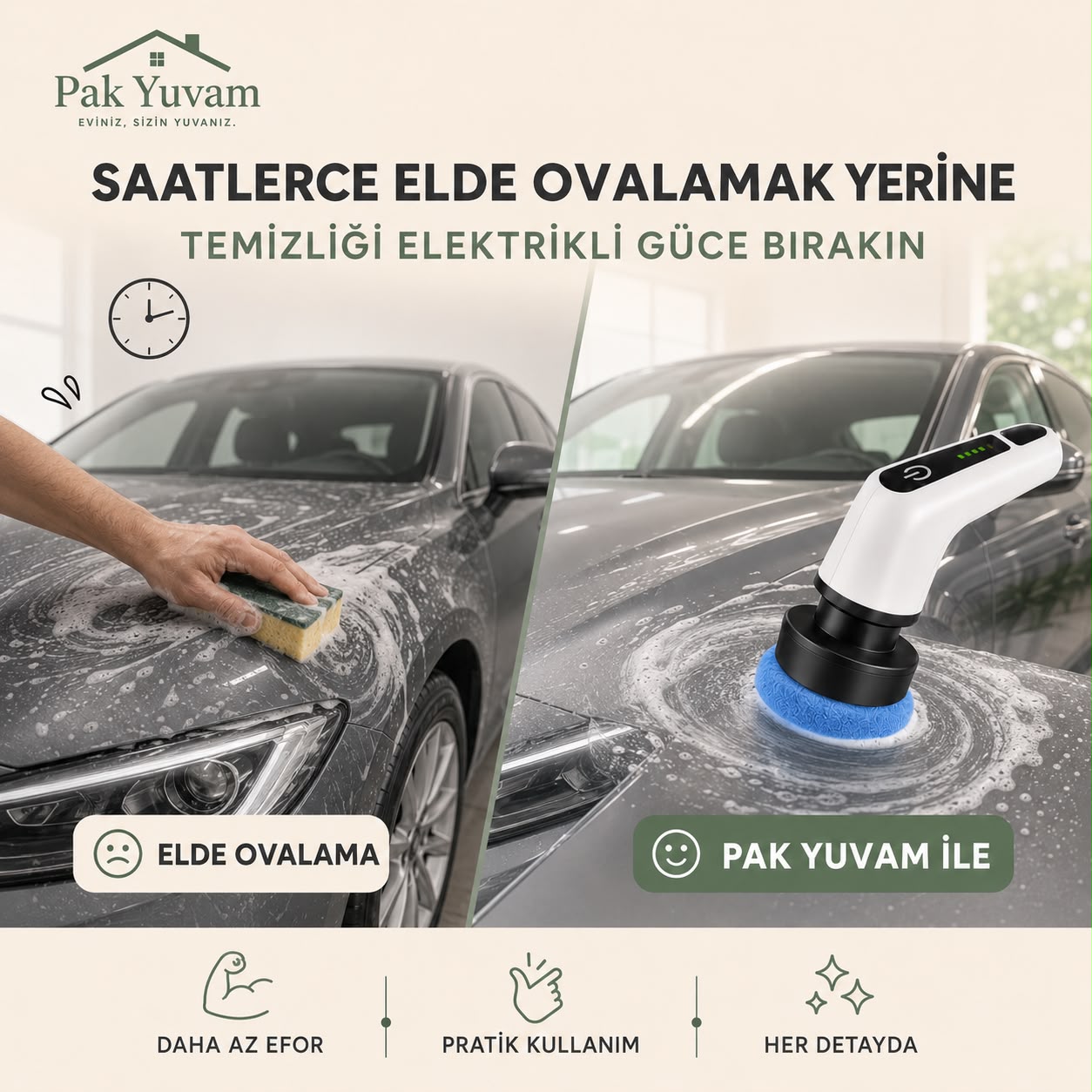 Pakyuvam 9'u 1 Arada Oto Temizlik Seti