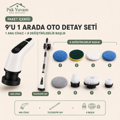 Pakyuvam 9'u 1 Arada Oto Temizlik Seti