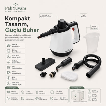 Ev Tipi Buharlı Temizlik Aleti