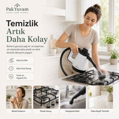 Ev Tipi Buharlı Temizlik Aleti