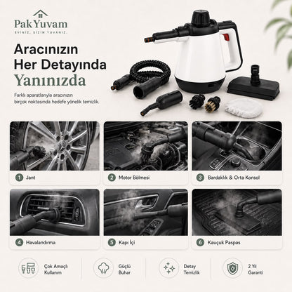 Buharlı Oto Temizlik Paketi
